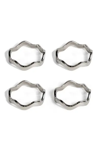 Kroužky na ubrousky Sagaform Anna 5 x 5 cm 4-pack