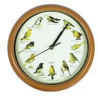 Hodiny se zvuky ptáčků 25 cm