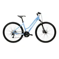 Dámské crossové kolo Kross Evado 3.0 28" Gen 007 L (19", 168-180 cm) modrá / bílá / lesk