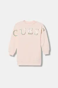 Dětské bavlněné šaty Guess