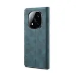 Lenuo Leather flipové pouzdro pro Xiaomi Redmi Note 14 Pro+ 5G modrá