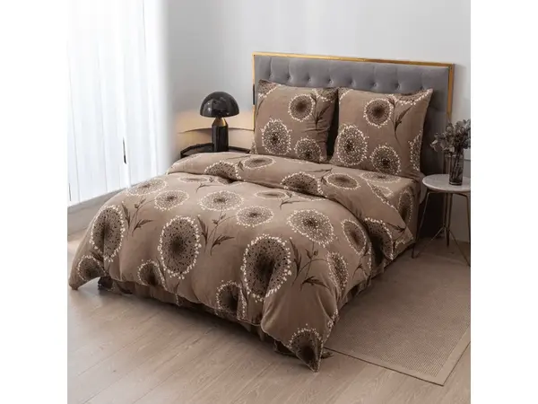 Mikroplyšové obliečky PAMPELINO svetlohnedé Rozmer obliečky: 70 x 90 cm | 140 x 220 cm