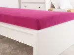 Froté plachta do detskej postieľky EXCLUSIVE 70x140 cm purpurová