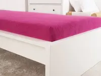 Froté plachta do detskej postieľky EXCLUSIVE 70x140 cm purpurová