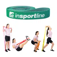 Posilovací guma inSPORTline Rand XX Strong 208x3,3 cm / 13 kg tmavě zelená