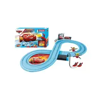 Conquest Autodráha Carrera First Autá / Cars 2,4m plast + 2 autá na batérie v krabici 50x30x8cm