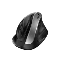 Genius Ergo 8250S /Bezdrátová/Vertikální/Optická/Pro praváky/1 600 DPI/USB/ černá-stříbrná