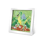 Kreativní set obraz s kamínky dino 17 cm