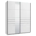 Xora SKŘÍŇ S POSOUVACÍMI DVEŘMI, bílá, 145,5/217,5/61 cm
