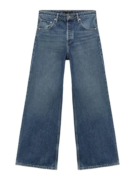 MANGO Džínsy 'Seattle'  modrá