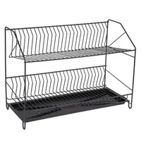 Sušák na nádobí 2 černá 50cm