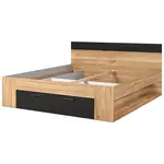 Postel Beta 92 180x200 dub mauvella/černá