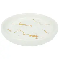 Mýdlenka GOLD LINE keramická, bílo-zlatá CST-1777 41