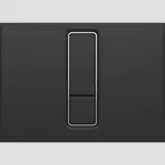 Tlačidlo Ineo Bright plast  matná čierna 16.750.56