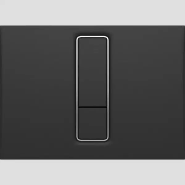 Tlačidlo Ineo Bright plast  matná čierna 16.750.56