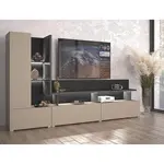 Obývacia stena Serio čierna/congo 09