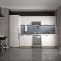 Kuchynská linka Daria 240 zb 28mm biely mat/kor sonoma