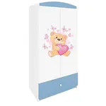 Skriňa Babydreams modrá – Medveď s motýľmi