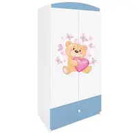 Skriňa Babydreams modrá – Medveď s motýľmi