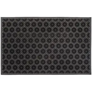 Rohožka  Pin Mat 58x36,5 cm kolieska čierna