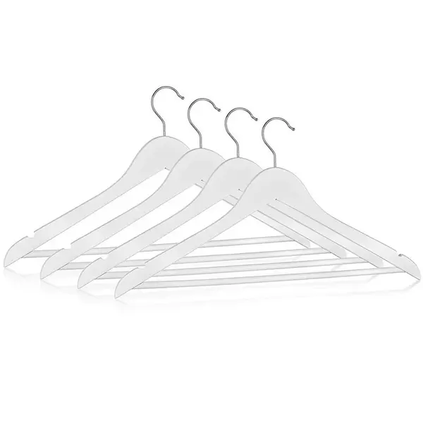 Sada dřevěných věšáků white 4 ks 22061001