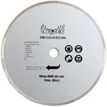 Kotúč diamantový rezný, celoobvodový, mokré rezanie, 230 mm, Drel