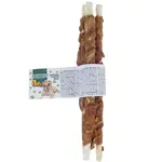 Biela byvolia tyčinka s kuracím mäsom 8-9 mm/20cm, 3 ks Baff