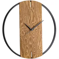 Hodiny nástěnné Wood Deco 34cm