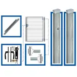 Súprava  bránky  1 x 1,5m WGFUR-T000372 pravá