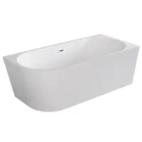 Volně stojící rohová vana Zoya 170/80 P + click clack s obdélníkovým přepadem slim v provedení chrom