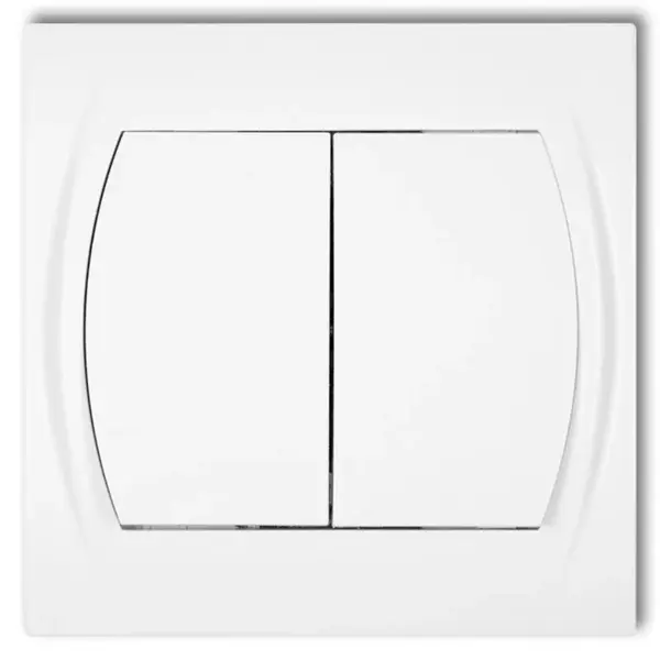 L LWP-2 vypínač dvojitý biely
