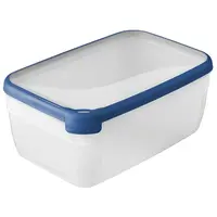 Obdĺžniková nádoba 5,4l 252935 priehľadná/modrá