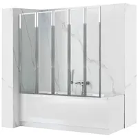 Vaňová zástena Idea 120x140 chróm