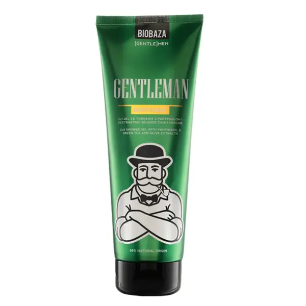 Biobaza MEN Gentlemen 2v1 sprchový gel na tělo a vlasy 220 ml