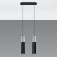 Závesná lampa Pennala 2 čierna