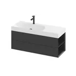 Ravak Lite skrinka pod umývadlo bez umývadla 120x43x45 cm čierna X000001892