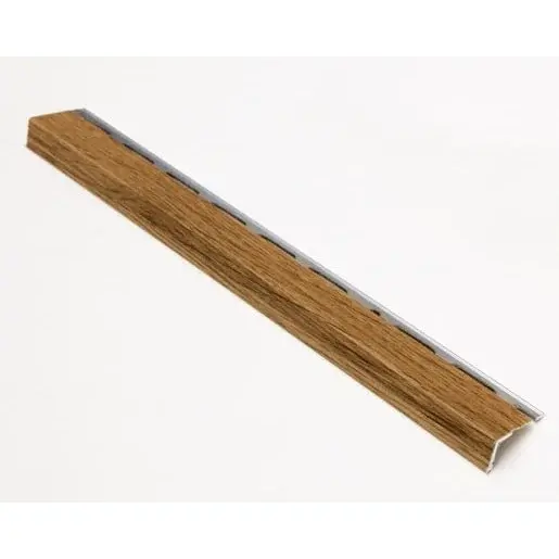 Lišta ukončovacia "L" Havos drevodekor, hliník dĺžka 250 cm, výška hrany 10 mm, ALDU10250