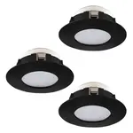 LED bodové osvetlenie Eglo PINEDA čierna 900744