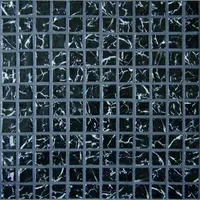 Sklenená mozaika Mosavit Negro marquina 30x30 cm lesk NEGROMA