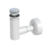 Prevex biely plastový sifón s click-clackom 1512404