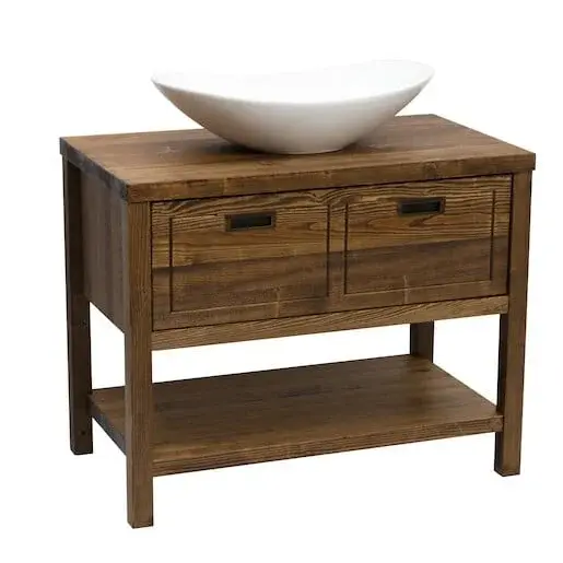 Kúpeľňová skrinka pod umývadlo Naturel Country 90x72,5x51 cm palisander COUNTRY90ZBUMPA