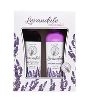 VIVACO BTL1913 Darčeková kazeta levanduľa premium - telové mlieko + sprchový gél