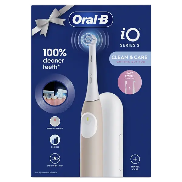 ORAL-B iO 2 Elektrická Zubná Kefka svetlo ružová + cestovné pouzdro