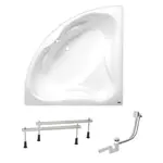 Rohová vaňa Laguna Cornelia 140x140 cm akrylát ľavá aj pravá SIKOCO1400APN