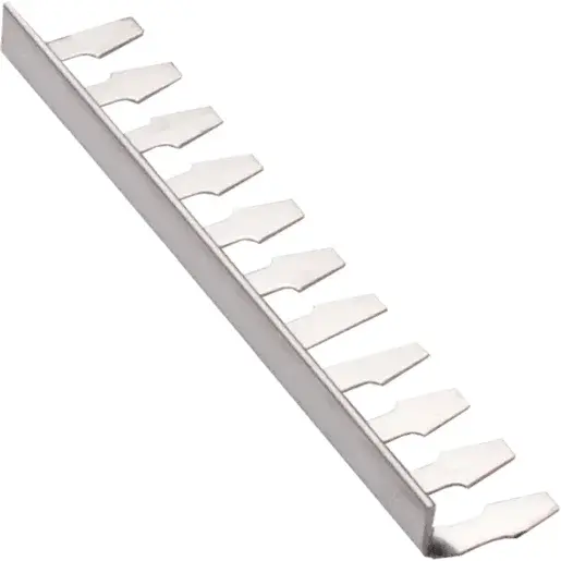 Lišta schodová "L" Havos lesk, nerez, dĺžka 250 cm, výška hrany 10 mm, NRZF10250