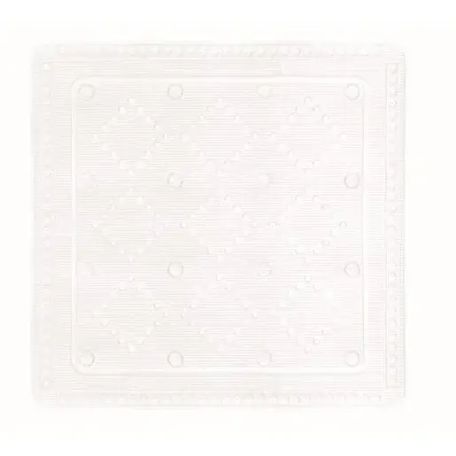Protišmyková podložka do vane Kleine Wolke Arosa biela 55x55 cm 0221100002