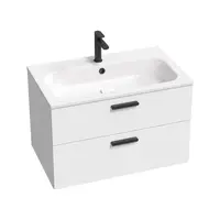 Ravak Chrome II kúpeľňová skrinka pod umývadlo 80x50x49 cm biely lesk X000001746