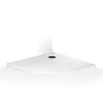 Sprchová vanička štvrťkruhová Roth 100x100 cm liaty mramor MANRO1001002E