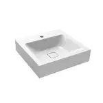 Kaldewei Cono umývadlo na stenu 3079, 50x50 cm, bez prepadu, 1 otvor, biela, perl-effekt 908606013001