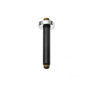 Kludi A-QA sprchové rameno strop černý mat/chrom 6651587-00